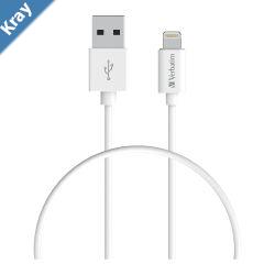 Verbatim Charge  Sync Lightning Cable 50cm  WhiteLightning to USB A