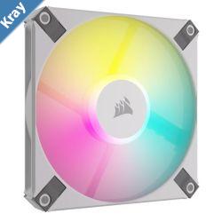 CORSAIR AF SLIM Series AF120 RGB SLIM WHITE 120mmx15mm Fluid Dynamic RGB Fan Single Pack