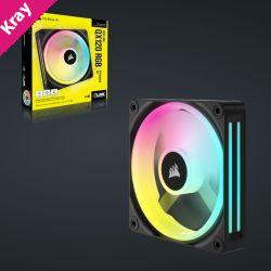 Corsair QX RGB Series, iCUE LINK QX120 RGB, 120mm Magnetic Dome RGB Fan, Expansion Kit