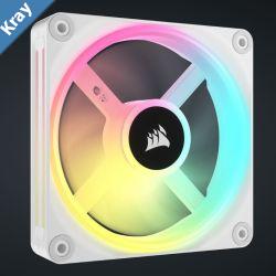 CORSAIR QX RGB Series iCUE LINK QX120 RGB WHITE 120mm Magnetic Dome RGB Fan Expansion Kit