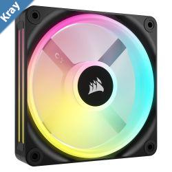CORSAIR QX RGB Series iCUE LINK QX140 RGB Black 140mm Magnetic Dome RGB Fan Expansion Kit