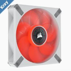 Corsair ML ELITE Series ML120 LED ELITE WHITE 120mm Magnetic Levitation Red LED Fan with AirGuide Single PackLS