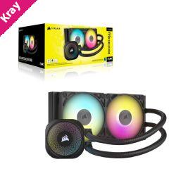 Corsair iCUE LINK TITAN 240 RX RGB AIO Liquid CPU Cooler - Black,  73.5 CFM, 2100 RPM, Aluminum Radiator, Copper Cold Plate, Intel/AMD support