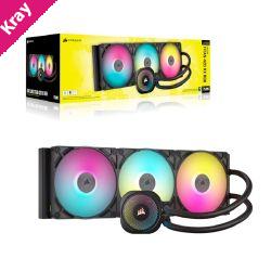 Corsair iCUE LINK TITAN 420 RX RGB AIO Liquid CPU Cooler - Black: 94.7 CFM, 1700 RPM, Aluminum Radiator, Copper Cold Plate, Intel/AMD Support