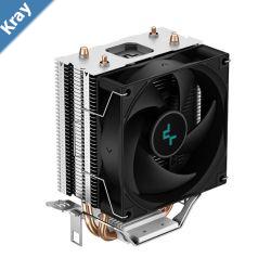 DeepCool AG200 Compact SingleTower CPU Cooler  2 Copper Heat Pipes  92 mm FDB PWM Fan Application For IntelLGA17001200115111501155 AMDAM5AM4