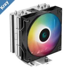 DeepCool AG400 ARGB Single Tower CPU Cooler TDP 220W 120mm Static ARGB Fan DirectTouch Copper Heat Pipes Intel LGA1700AMD AM5 Support