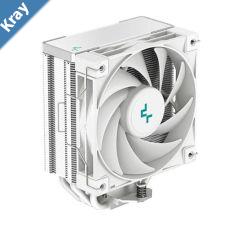 DeepCool AK400 White Performance CPU Cooler 4 Heat Pipe Tower HighPerformance FDB Fan 220W Heat Dissipation Intel LGA170012001151 AMD AM4