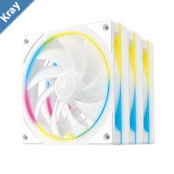 DeepCool FL12 SE WH 3 Pack 120mm Performance ARGB Fans  Hydro Bearing 12012025 mmLWH