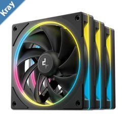 DeepCool FL12 SE 3 Pack 120mm Performance ARGB Fans  Hydro Bearing 12012025 mmLWH