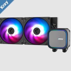 MSI MAG CORELIQUID A13 240 2.4 IPS USB 2.0 pin header SATA 2 fans Two Ball Bearing AM5  AM4 3 y warrenty