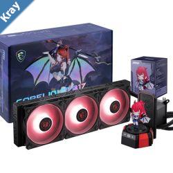 MSI CORELIQUID A17 MLG EDITION 360mm 394x119.6x27.2mm Alu radiator 3x120mm fans 64.89CFM 2050RPM ARGB Gen2 3400RPM pump LGA18511700 AM5AM4 MSI CORELIQUID A17 MLG EDITION 360mm 394x119.6x27.2mm Alu radiator 3x120mm fans 64.89CFM 2050RPM ARGB Gen2 3400RPM pump LGA18511700 AM5AM4