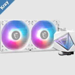 MSI MAG CORELIQUID I240 White Liquid CPU Cooler LGA 115011511155115612001700 Next gen AM5AM4 3y warranty