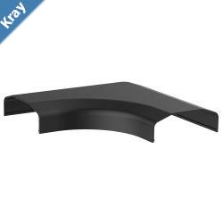 Brateck Plastic Cable Cover Joint L Shape MaterialABS Dimensions 127x127x21.5mm  Black