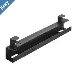 Brateck Extendable ClampOn Under Desk Cable Tray   Black