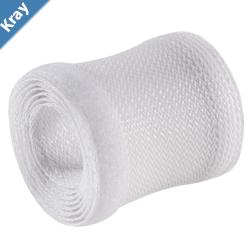 Brateck Flexible Cable Wrap Sleeve with Hook and Loop Fastener 135mm5.3 Width Material Polyester Dimensions 1000x135mm White