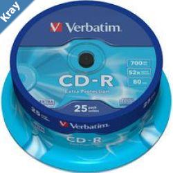 Verbatim CDR 700MB 25Pk Spindle 52x