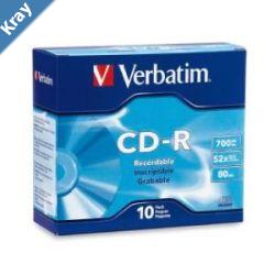 Verbatim CDR 700MB 10Pk Slim Case 52x