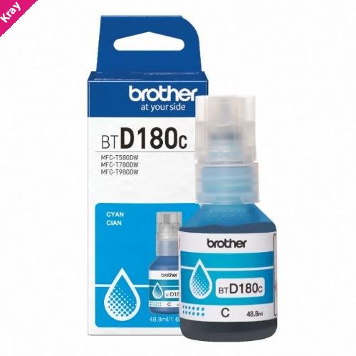 Brother *NEW* CYAN INK BOTTLE TO SUIT DCP-T580DW/DCP-T780DW -UP TO 5000 PAGES