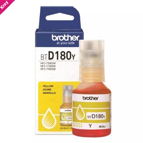 Brother *NEW* YELLOW INK BOTTLE TO SUIT DCP-T580DW/DCP-T780DW -UP TO 7500 PAGES