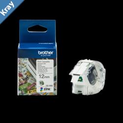Brother CZ1002 Full Colour continuous label roll 12mm wide to Suit VC500W