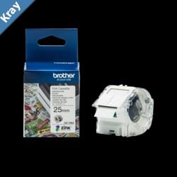 Brother CZ1004 Full Colour continuous label roll 25mm wide to Suit VC500W