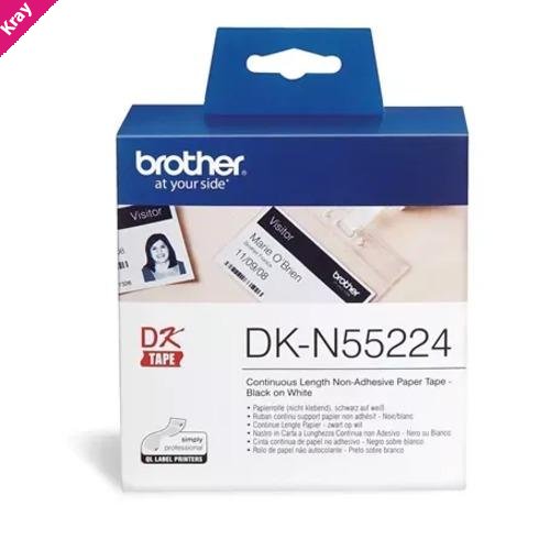 Brother White Continuous Thick Paper Roll 54mm x 30.84mm