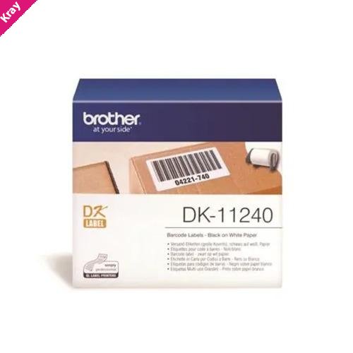 Brother DK-11240 - LARGE WHITE MULTI-PURPOSE LABELS 102MM X 51MM 600 LABELS PER ROLL