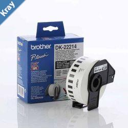 Brother White Paper Roll 12mm x 30.48. DK22214. For use with QL500 QL550 QL650TD and QL1050 printers