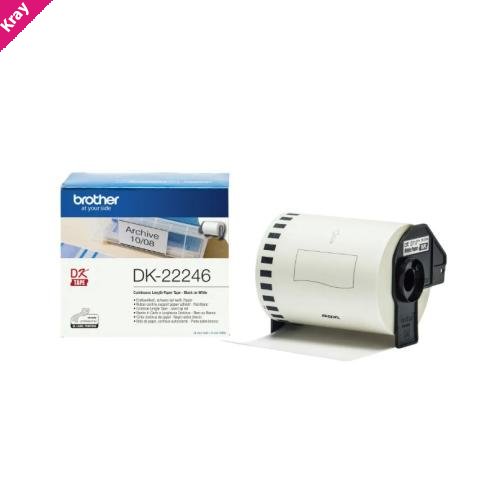 Brother DK-22246 - WHITE CONTINUOUS PAPER ROLL 103MM X 30M