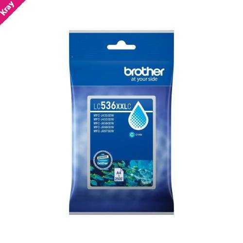 Brother *NEW* CYAN INK CARTRIDGE TO SUIT MFC-J4355DW/MFC-J4555DW/MFC-J6560DW -UP TO 2500 PAGES