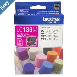 Brother LC133M Magenta Ink 600 p MFCJ6520DWJ6720DWJ6920DW and DCPJ4110DWMFCJ4410DW etc.