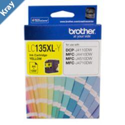 Brother LC135XLY Yellow Ink Cartridge MFCJ6520DWJ6720DWJ6920DW and DCPJ4110DWMFCJ4410DWJ4510DWJ4710DW   1200 pages