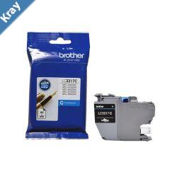 Brother LC3317C Cyan Ink Cartridge  MFCJ5330DWJ5730DWJ6530DWJ6730DWJ6930DW  up to 550 pages