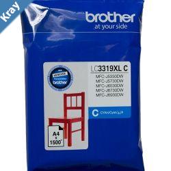 Brother LC3319 XL Cyan to Suit  J5330DWJ5730DWJ6530DWJ6730DWJ6930DW