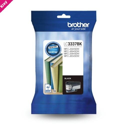 Brother LC3337BK *NEW*BLACK INK CARTRIDGE TO SUIT MFC-J5945DW/MFC-J6945DW/MFC-J5845DW/MFC-J6545DW-UP TO 3000 PAGES