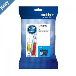 Brother LC3339XLC Cyan Super High Yield Ink Cartridge to Suit MFCJ5845DW MFCJ5945DW MFCJ6545DW MFCJ6945DW upto 5000 Pages