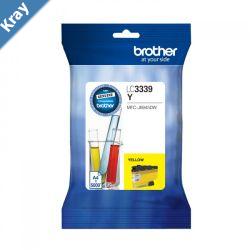 Brother LC3339XLY Yellow Super High Yield Ink Cartridge to Suit MFCJ5845DW MFCJ5945DW MFCJ6545DW MFCJ6945DW upto 5000 Pages