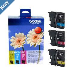 Brother LC39 Colour Value Pack 1 x Cyan 1 x Magenta 1 x Yellow