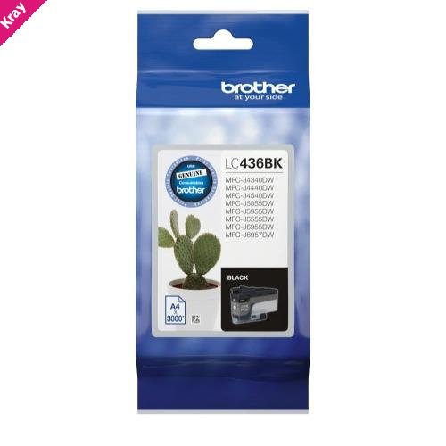 Brother LC436BK   *NEW*INKvestment Tank A3 Colour Inkjet Printer with up to two years of ink in-box