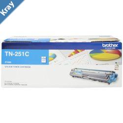 Brother TN251C CYAN TONER CARTRIDGE TO SUIT HL3150CDN3170CDWMFC9140CDN9330CDW9335CDW9340CDW DCP9015CDW1400 Pages