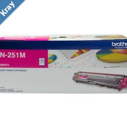 Brother TN251M MAGENTA TONER CARTRIDGE TO SUIT HL3150CDN3170CDWMFC9140CDN9330CDW9335CDW9340CDW DCP9015CDW1400 Pages