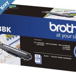 Brother TN253BK Black Toner Cartridge to Suit   HL3230CDW3270CDWDCPL3015CDWMFCL3745CDWL3750CDWL3770CDW 2500 Pages