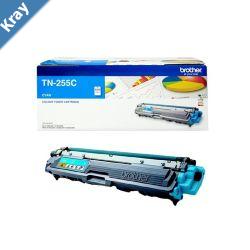 Brother TN255C  CYAN HIGH YIELD TONER CARTRIDGE TO SUIT HL3150CDN3170CDWMFC9140CDN9330CDW9335CDW9340CDW DCP9015CDW2200 Pages