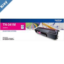 Brother TN341M Colour Laser TonerStandard Magenta HLL8250CDN8350CDW MFCL8600CDWL8850CDW  1500Pages