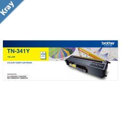 Brother TN341Y Colour Laser TonerStandard Yellow HLL8250CDN8350CDW MFCL8600CDWL8850CDW  1500Pages