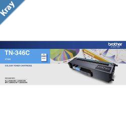 Brother TN346C Colour Laser Toner High Yield Cyan HLL8250CDN8350CDW MFCL8600CDWL8850CDW  3500Pages