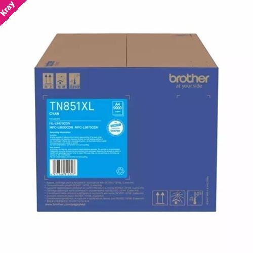 Brother CYAN HIGH YIELD TONER CARTRIDGE TO SUIT MFC-L9670CDN/ MFC-L9630CDN/HL-L9470CDN - Up to 9000 pages