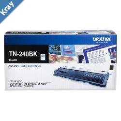 TN240BK COLOUR LASER TONER  BLACK TONER CARTRIDGE TO SUIT HL3040CN3045CN3070CW3075CW DCP9010CN MFC9120CN9125CN9320CW9325CW  2200 PAGES