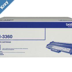 Brother TN3360 Mono Laser Toner  Super High Yield 12000 pages  HLHL6180DW  MFC8950DW B2B Exclusive