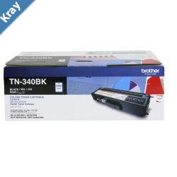 Brother TN340BK Colour Laser Toner  Standard Yield Black HL4150CDN4570CDW DCP9055CDN MFC9460CDN9970CDW  2500 pages